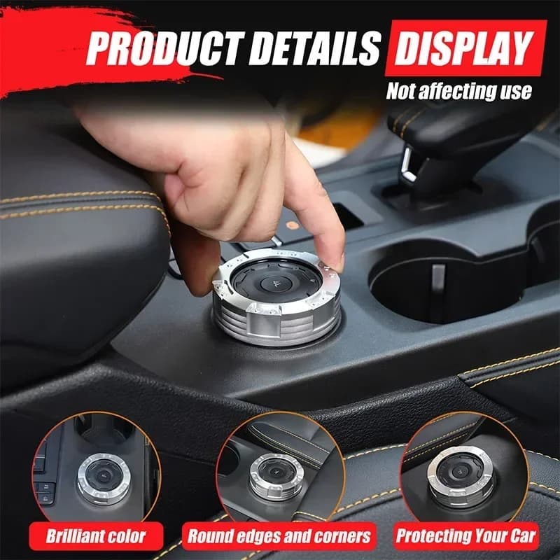 For  Ford Ranger 2023+ aluminum alloy car styling central control driving mode knob ring sticker car interior accessories