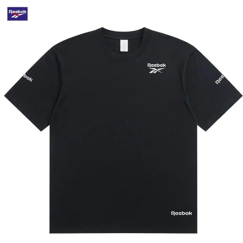Reebok Classic and Simple Men's Spring/Summer Loose Trend T-Shirt. Suitable for Various Sports Such as Cycling, Hiking and Jogg