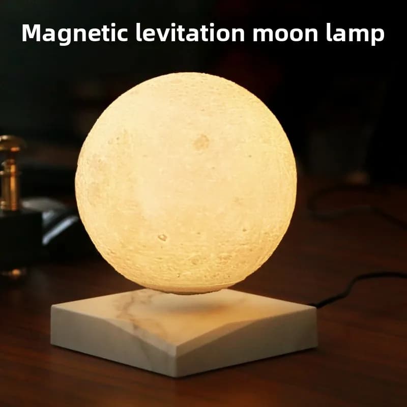 Christmas Home Decoration Gift Magnetic Levitation Moon Lamp Bedroom Ornament Romantic and Practical Children's Birthday Gift