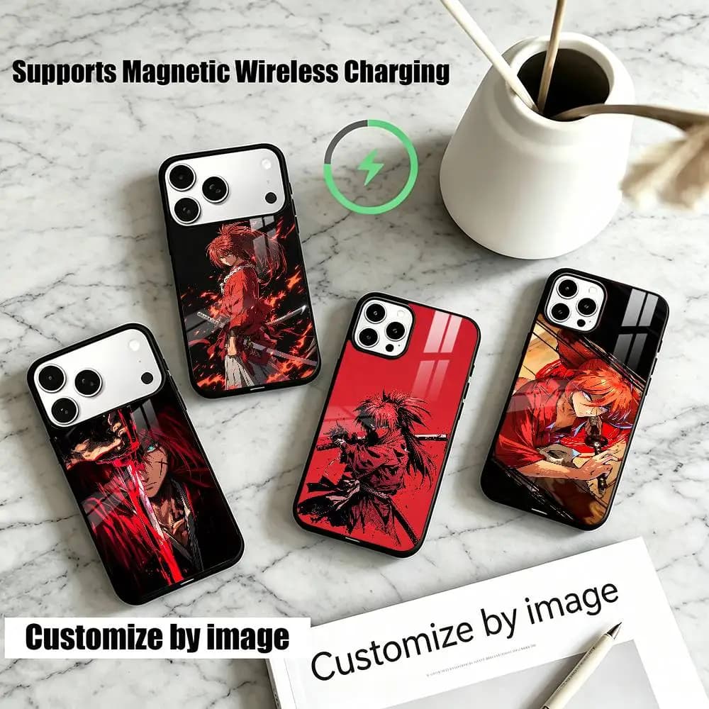 Anime Rurouni K-Kenshins  Phone Case For iPhone18,17,16,15,14,13Plus,Pro Supports Magnetic Wireless Charging