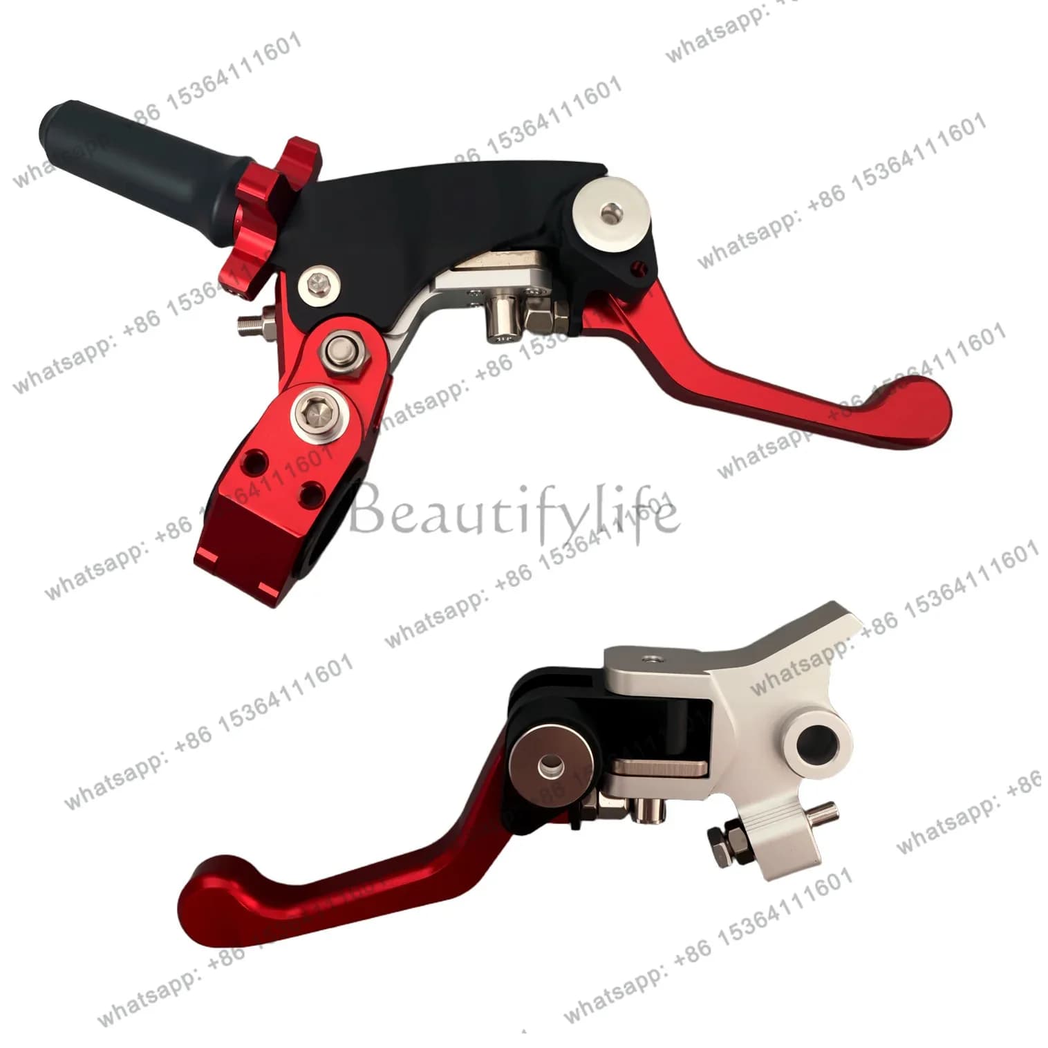 Off-road motorcycle 360 ° anti-drop folding handle CNC clutch handle brake handle
