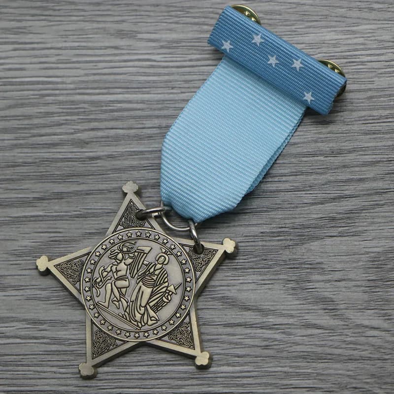 Meihai Honor Medal, Metal Badge, Film and Television Props