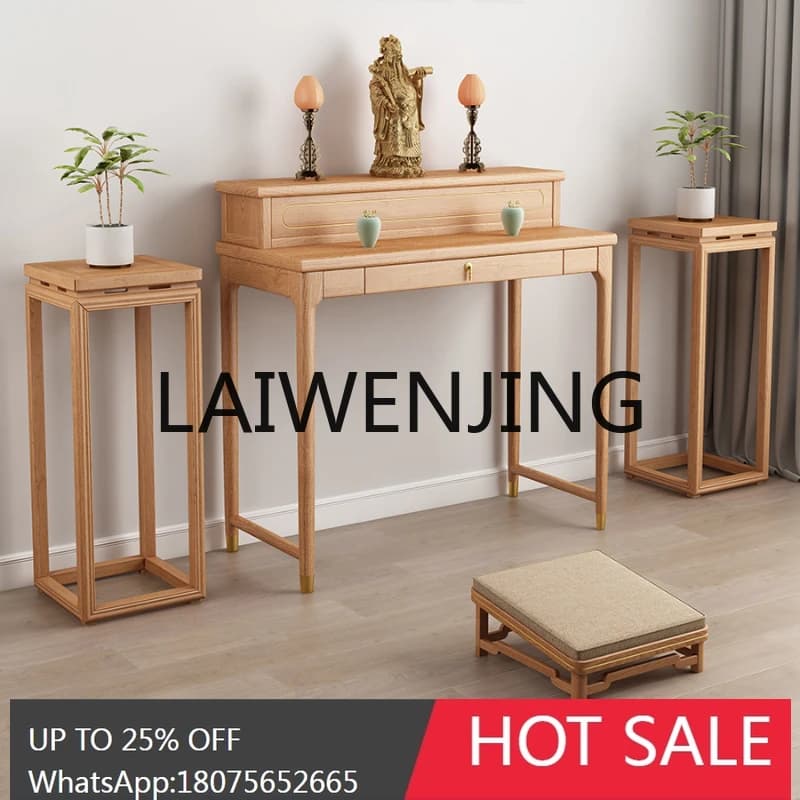 RWJ Altar Incense Burner Table Guanyin Altar God Table Shrine God of Wealth Buddha Table Buddha Cabinet