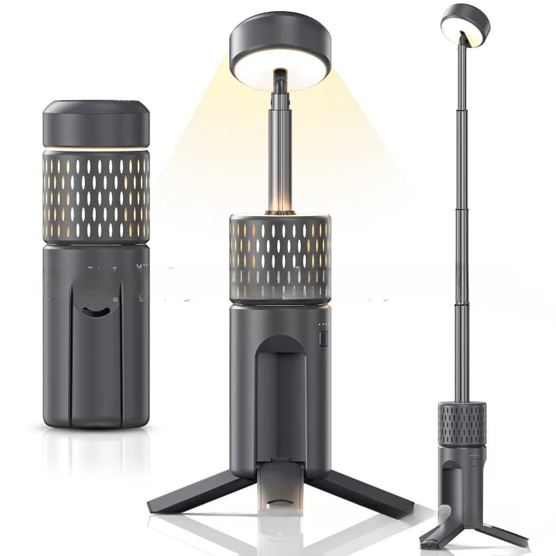 Outdoor camping telescopic light multi-function portable camping light charging long battery life camping