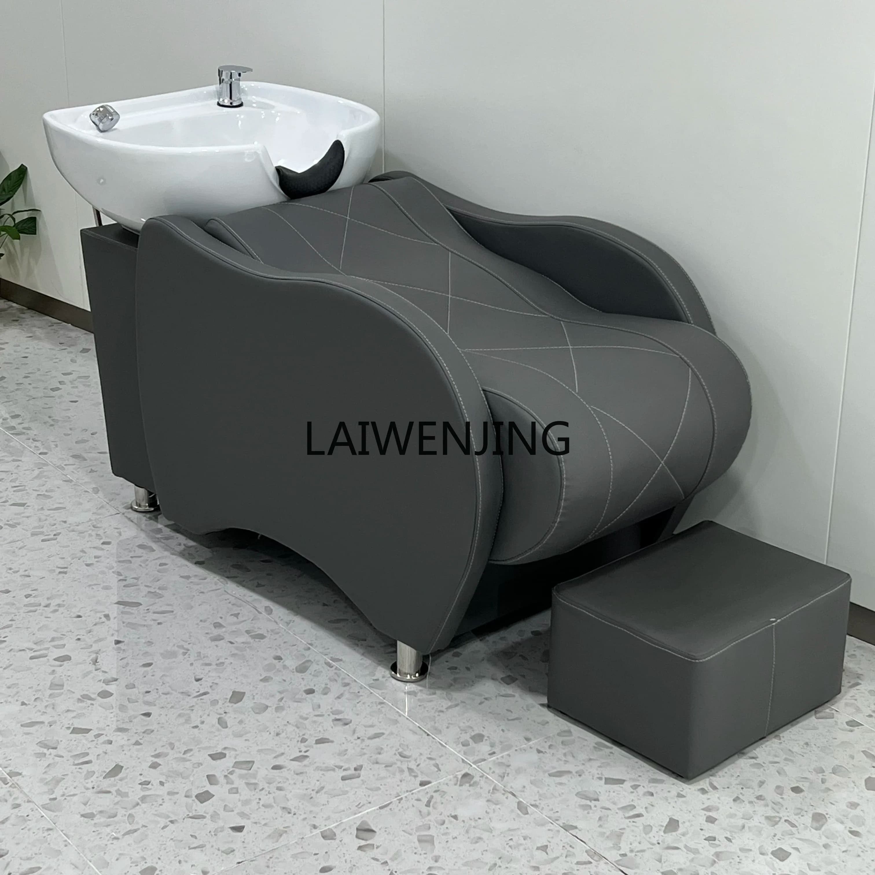 MJY semi-reclining hair salon barber shop special hair shampoo bed