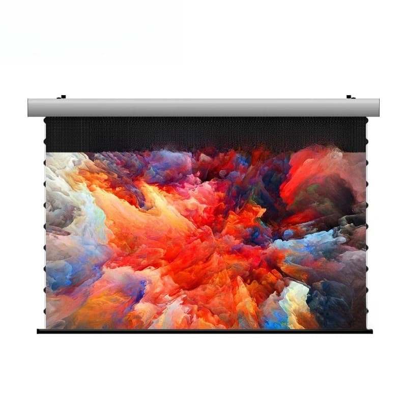 Pet crystal 120 inch electric drop-down projection screen CLR ALR UST motorized projection screen