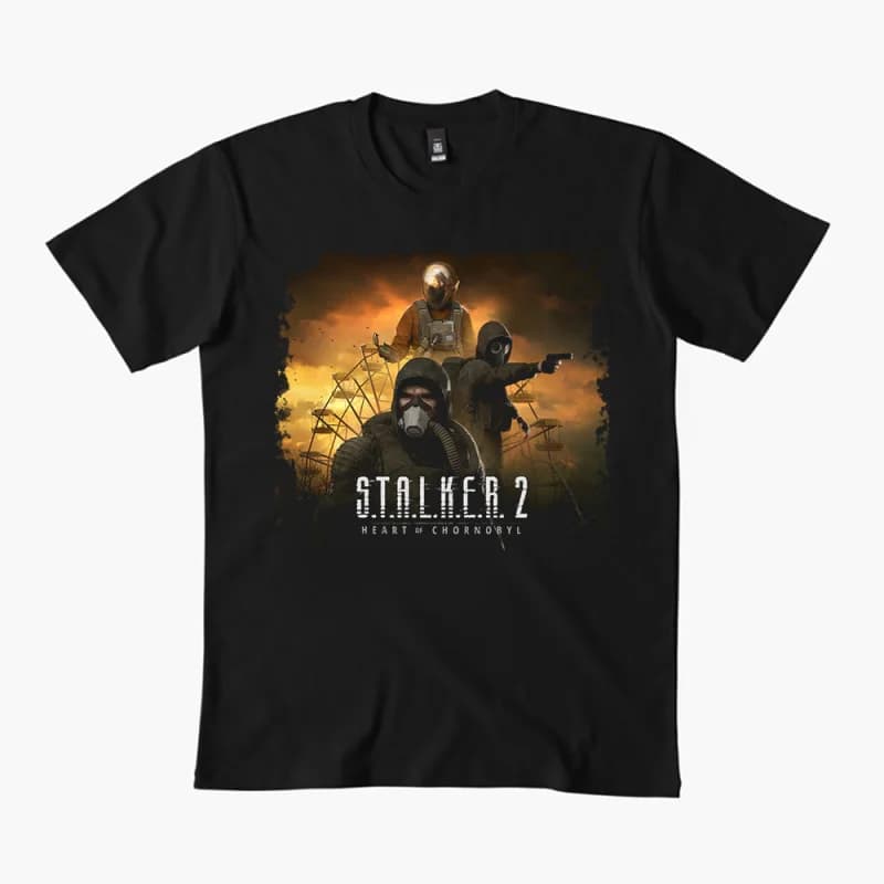 S.T.A.L.K.E.R. 2 Shadow of chernobyl 0401 Danger exclusion zone gift t shirt Video game Stalker Graphic Clothes All size Tops