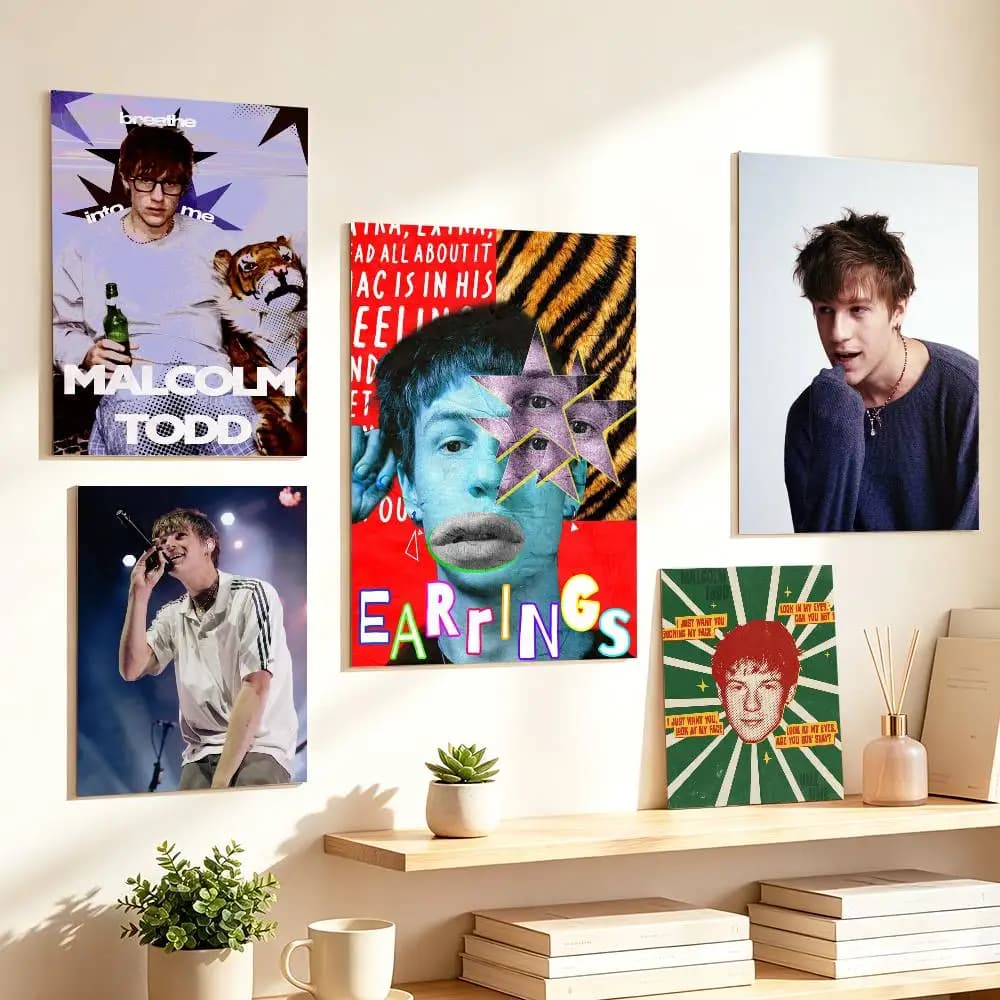 Malcolm Todd American Indie R&B Singer   Poster HD Self Adhesive Waterproof Wall Art Ideal for Home Office Dorm Gift