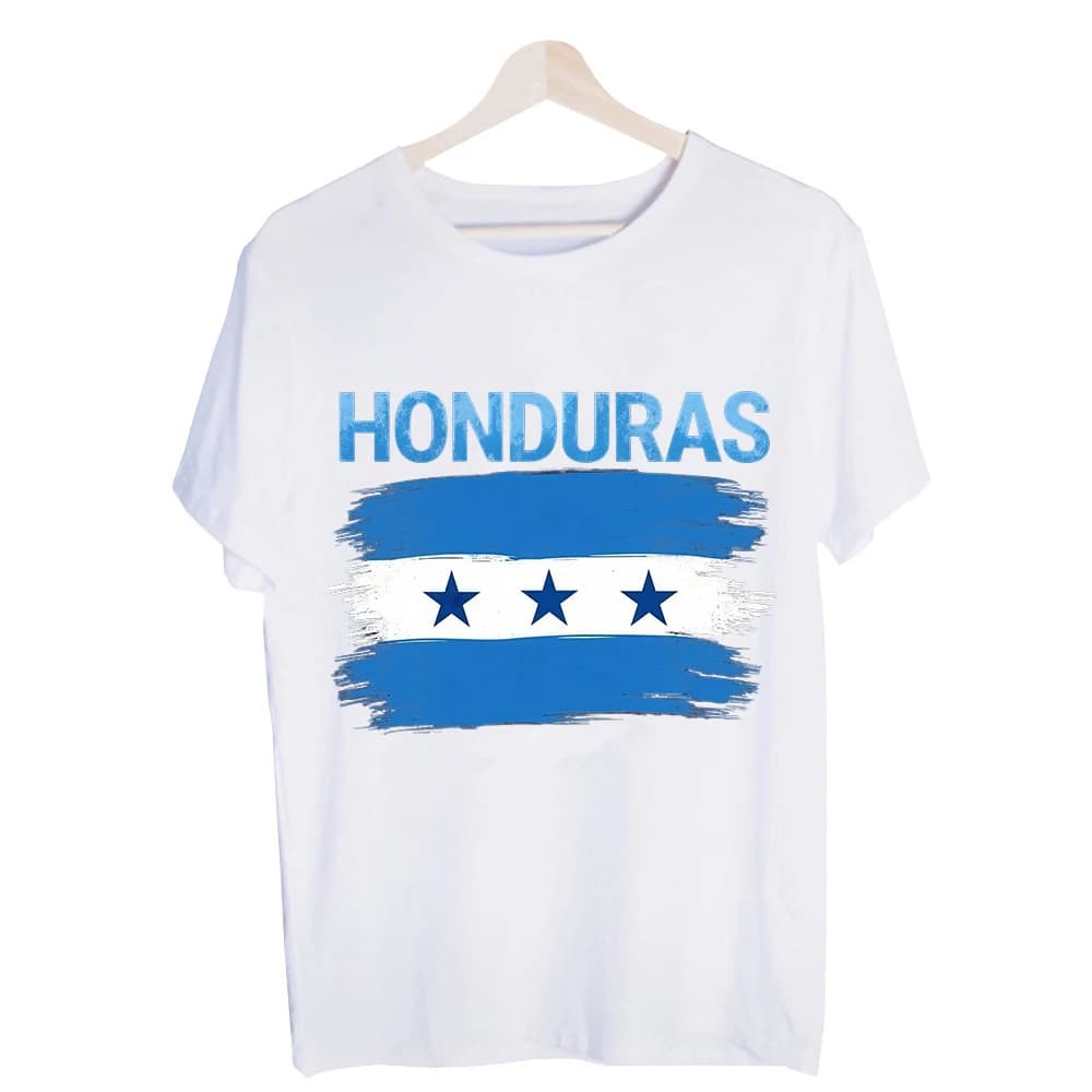 Men's Honduras Flag Graphic Tee, Short Sleeve Crew Neck T-Shirt for Casual Daily Wear and National Pride Outfits