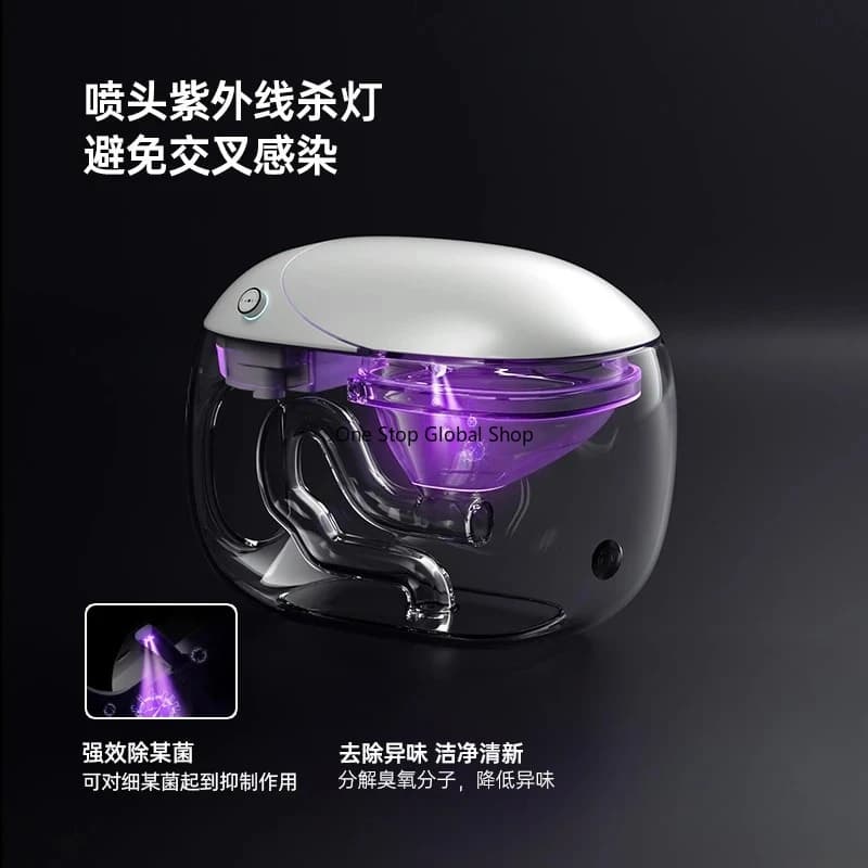 Automatic Toilet With Remote Control, Foam Shield, Splash-Proof Flushing, High-Temperature Ceramic,, And N