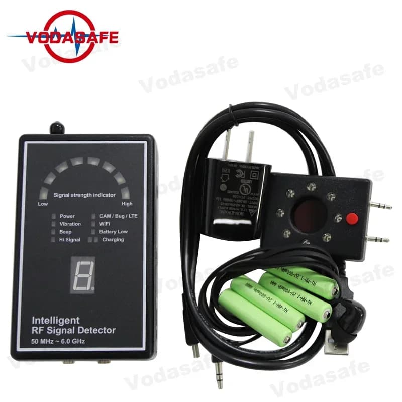 Best sell Vodasafe 50 MHz ~ 6.0 GHz Small Spy Cameras Detector Spy Bug  Detector Detecting WiFi Wireless GSM Cell Pho