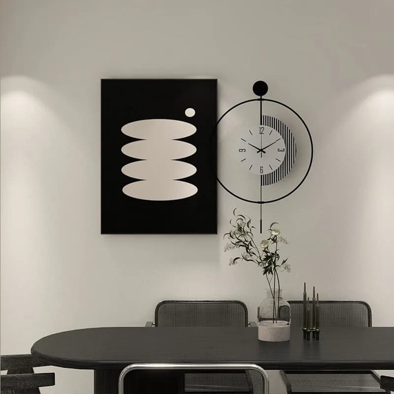 Modern Aesthetic Wall Clocks Xenomorph Design Minimalist Nordic Wall Clocks Living Room Fashion Reloj De Pared Room Decorations