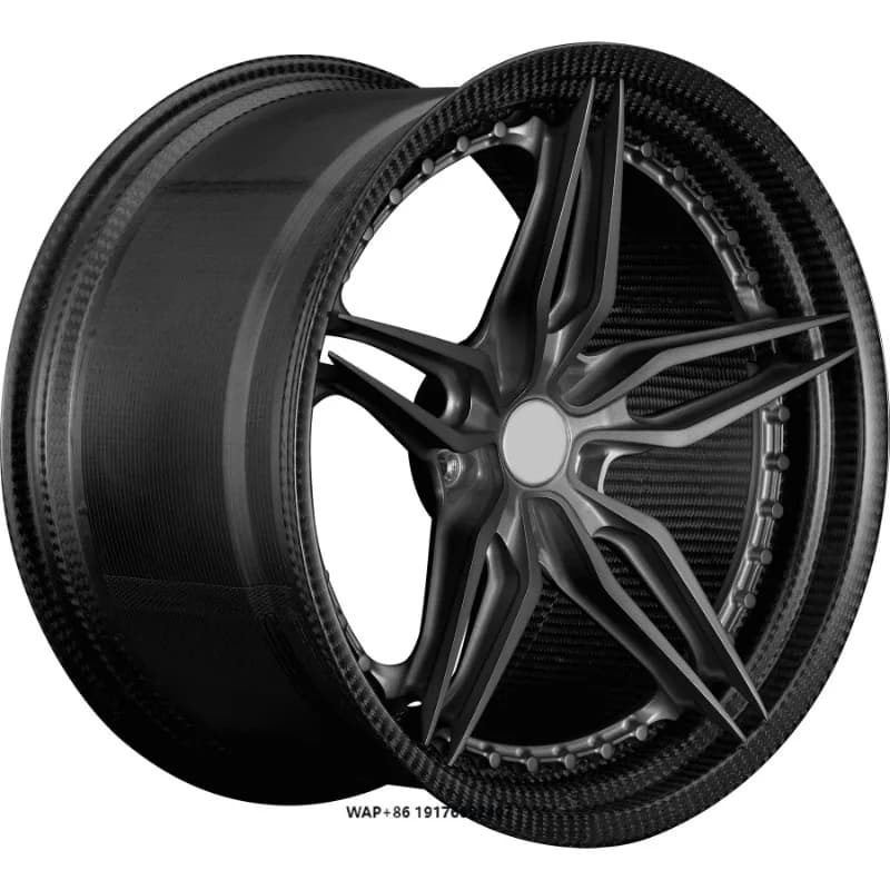 Custom Carbon Fiber Full Forged Wheel Rims for  SF90 Spider 488 Pista  Huracan STO Aventador SVJ McLaren