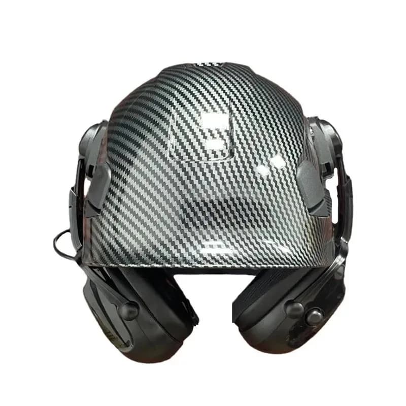 Smart Bluetooth ear pads are installed for construction site safety helmets, noise reduction for listening to music and calls