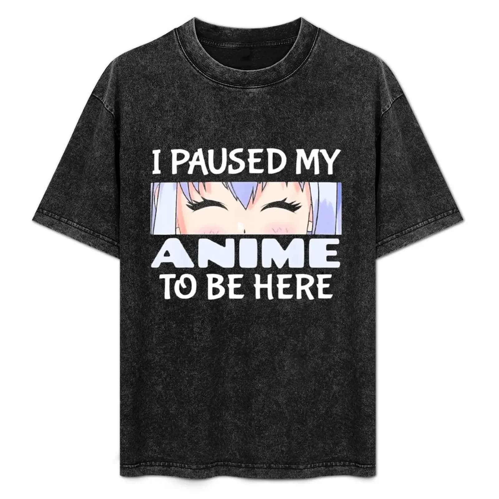 Anime Gift - Japanese Gift I Love Anime for Sao Anime Lover T-Shirt All Match Basic Short Sleeve Top