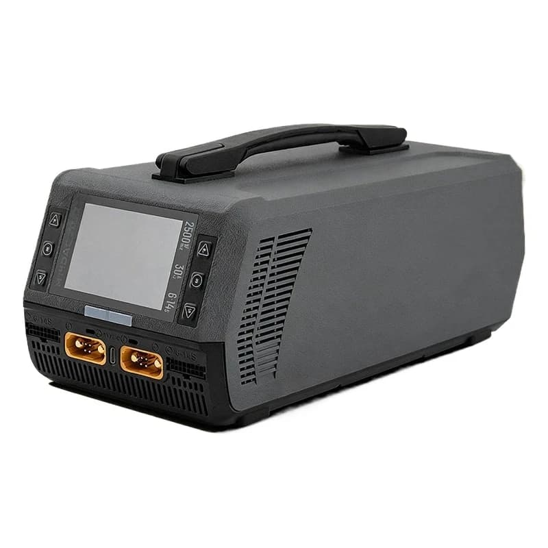 M14DAC dual channel 6-14S lithium battery 2500W high power intelligent charger multilingual
