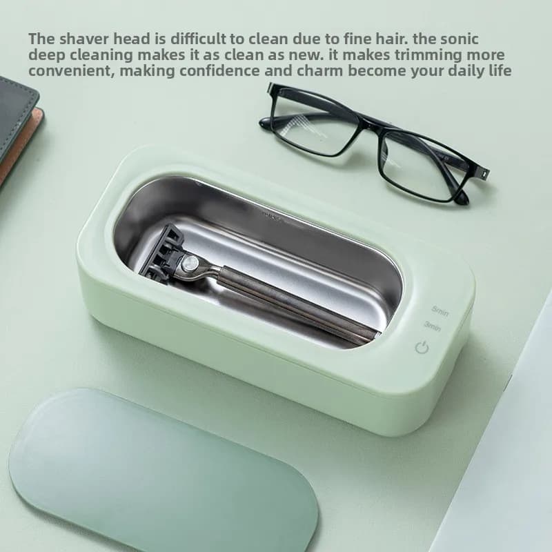 Ultrasonic Cleaner Household Portable Glasses Jewelry Cleaning Machine Makeup Brush Electric Mini Cleaner