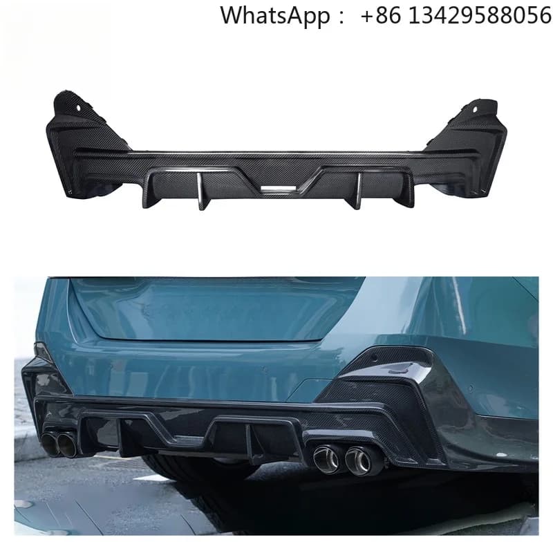 Dry Carbon Fiber Rear Bumper Diffuser Lip Auto Exterior Parts Fit For 5 Series G60