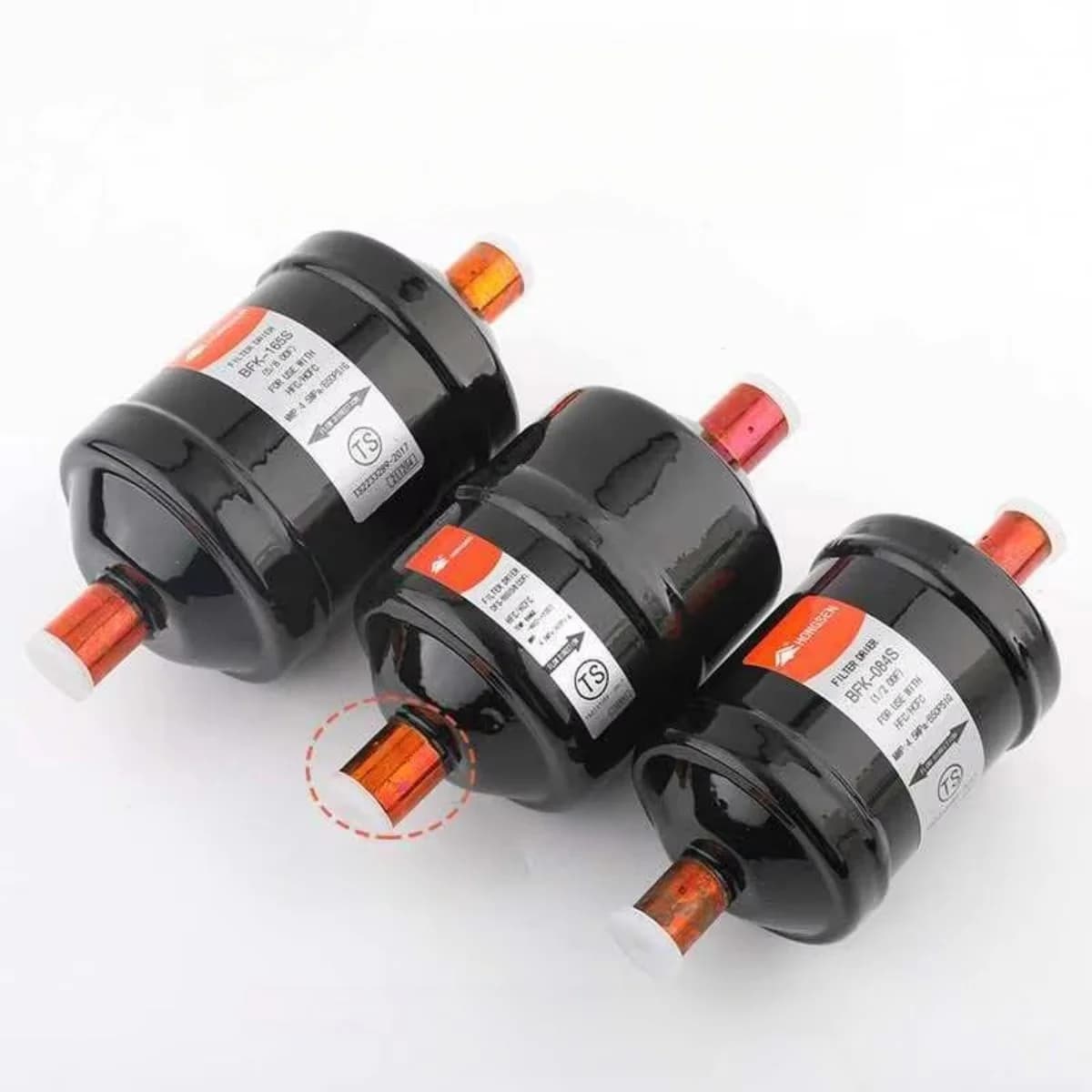 Hongsen Drying Filter DFS-052S Unidirectional BKF Bidirectional Screw Welding Joint Central Air Conditioning Cold Storage Filter