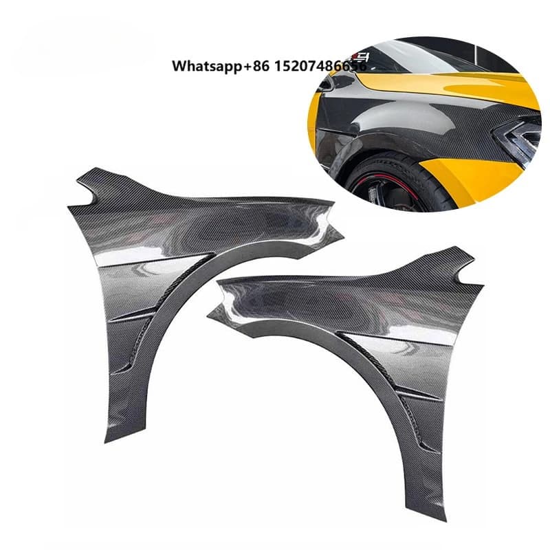 For Golf 7 7.5 Mk7 Carbon Fiber Front Side Fender Vent Trim Aprons Car Carbon Fiber Fenders