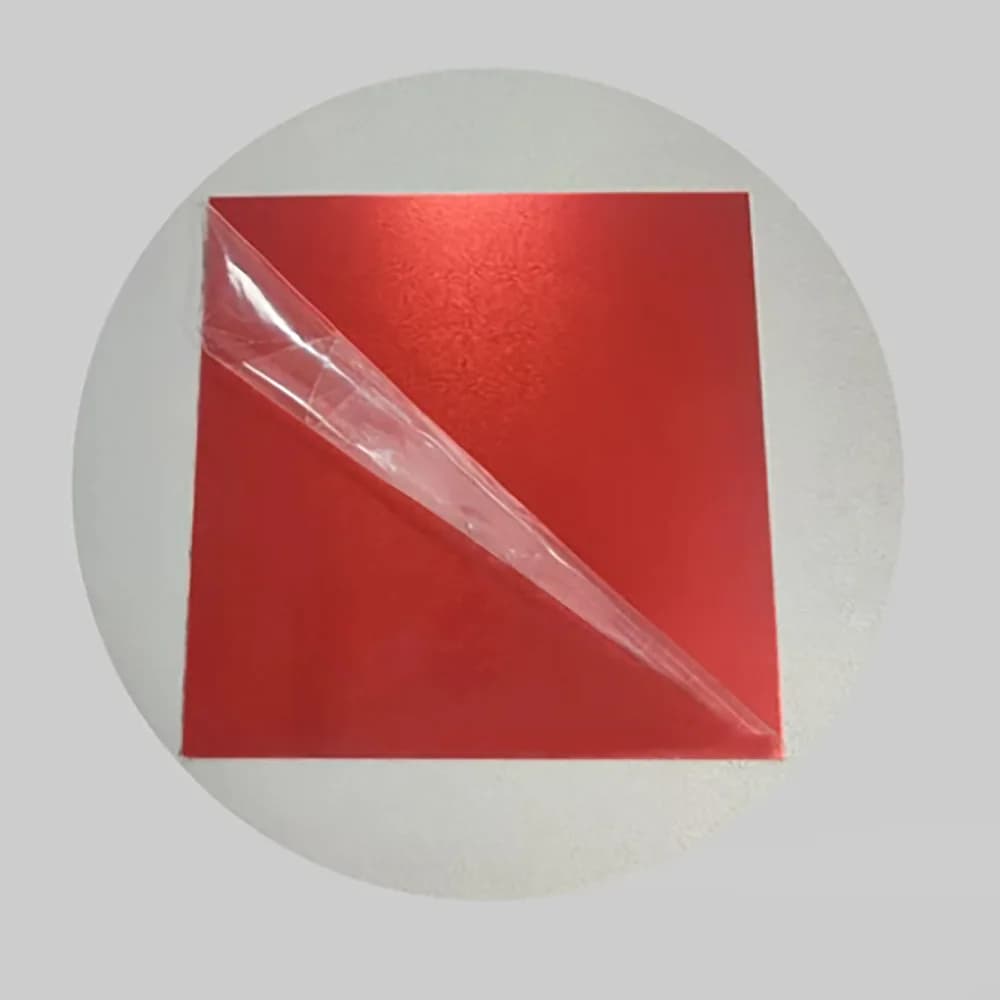 5052 Aluminum Flat Plate Red Anodized Aluminum Alloy Plate Thickness 0.5/0.8/1/1.5/2mm 100x100 200x200 200x300 300x300mm