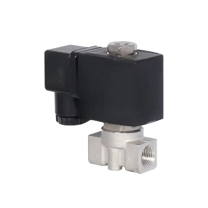 Miniature Stainless Steel  Brass  High Pressure 2W Solenoid Valve
