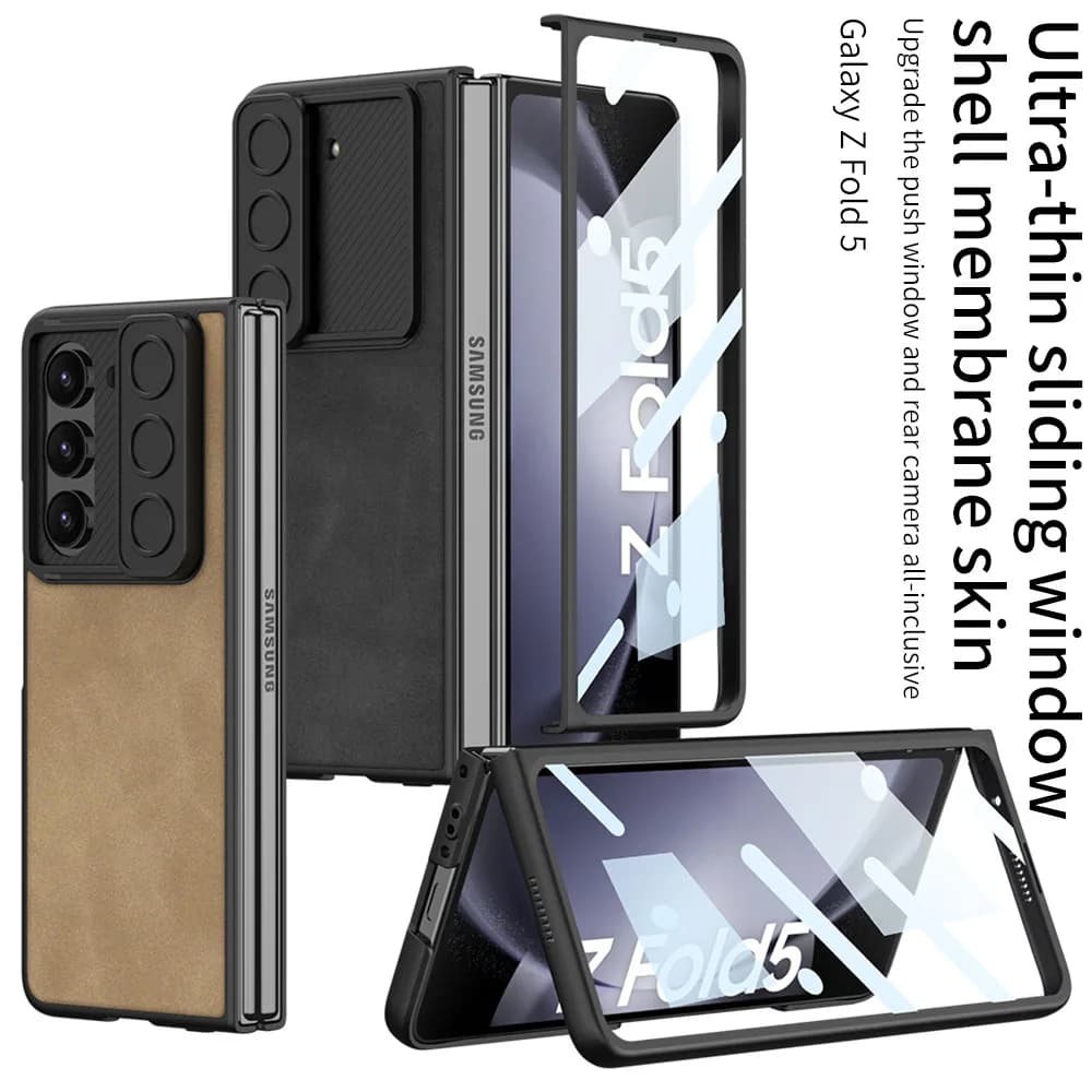 The phone case for Samsung Galaxy Fold6 Camera Sliding Window Case, Screen Protector All-in-One, Trending Shockproof Cover