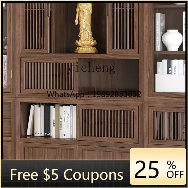 AA  Bogu frame Buddhist shrine offering altar Guanyin Bodhisattva new Chinese vertical cabinet solid wood Buddhist cabinet