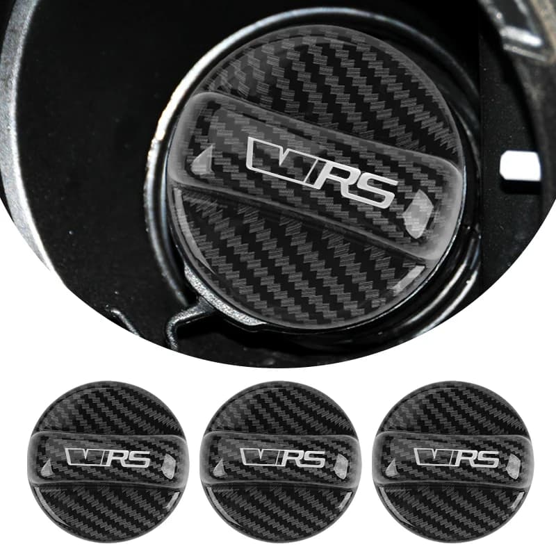 Car Fuel Tank Cap Carbon Fiber Petrol Box Cover Accessories For Skoda VRS Octavia A5 A4 RO Kodiaq Elroq Kylaq Kamiq Enyaq
