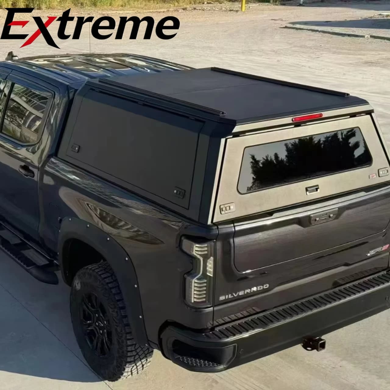 Extreme:Waterproof Aluminum Alloy Pickup Truck Hardtop Canopy Topper for CHEVY SILVERRADO 1500 2019+ 5.8 FT Truck Canopy