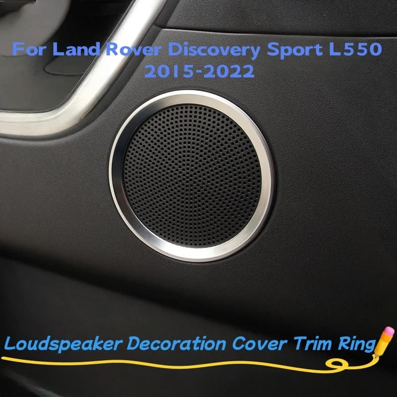 For Land Rover Discovery Sport L550 2015-2022 Car Styling Accessories Door Speaker Audio Loudspeaker Decoration Cover Trim Ring