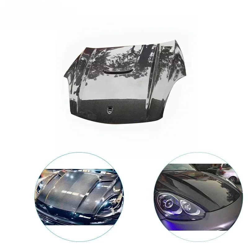 For  Carbon Fiber Car Bonnet 2018-2020 for  Cayenne 958.2 HM Style Carbon Fiber Hood