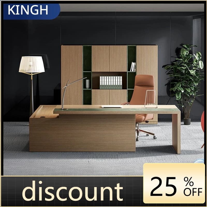 LH imitation stone pattern desktop modern simple manager independent office furniture