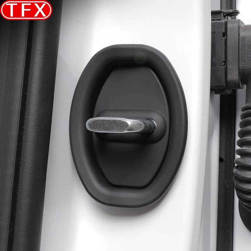For Chery ICAR V23 ICAUR V23 2025 2026 Car Door Lock Buckle Protective Cover Silicone Door Lock Shock Absorber Pad Accessoories