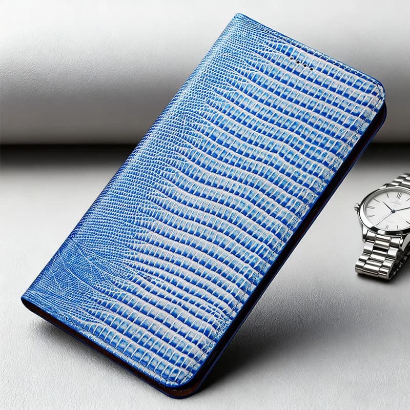 Luxury leather flip phone case for Motorola Edge 60 50 40 30 20 S Fusion Pro Ultra Lite Neo phone case Retro Lizard Pattern