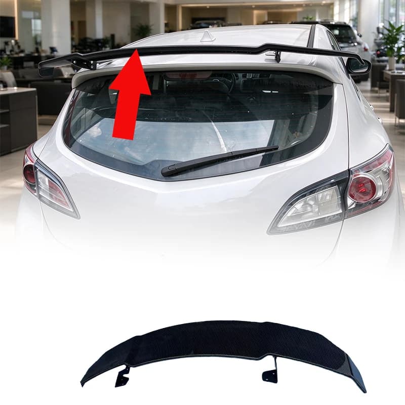 For Mazda 3 Hatchback 2014-2019 Modified Rear Spoiler Trunk Big Wing Car Exterior Body Kit Auto Exterior Styling Accessories