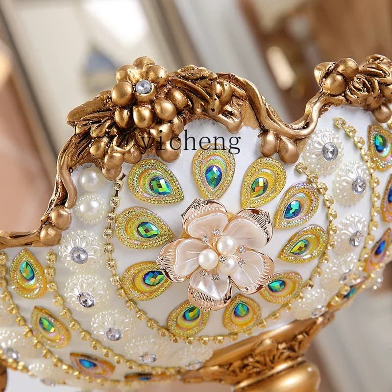 L7- fruit plate three-piece living room home creative luxury dried fruit plate decorative ornament