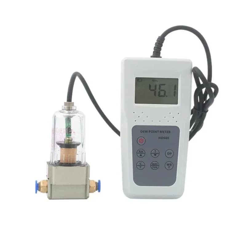 HD600 Air Dew Point Detector Temperature and Humidity Meter Air Wet Bulb Industrial Ambient Temperature and Hygrometer