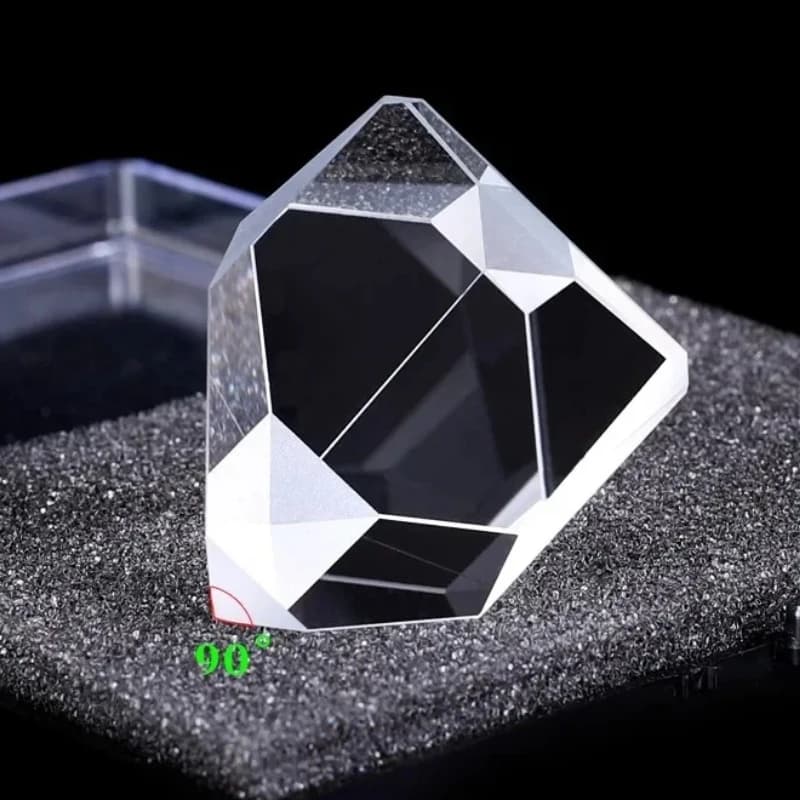 1PC Right-Angle Roof Prism 33.5mm Rotating Image Prism Special K9 Material Suitable for Optical Light Path Projector Camera Lens