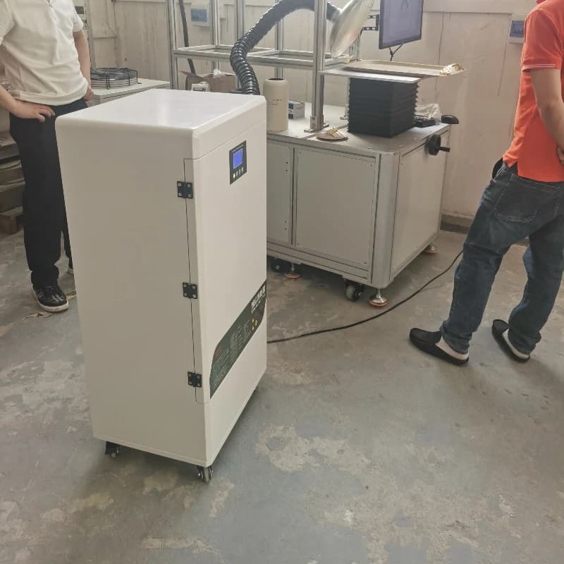 Industrial laser cutting flue gas extractor/welding fume absorber/laser dust collector