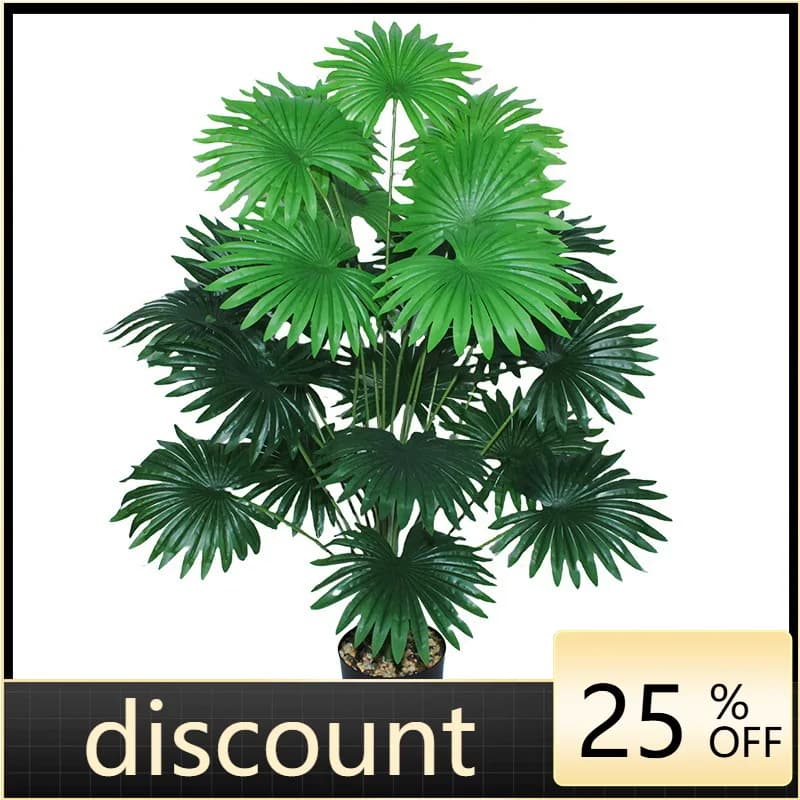 LMM Simulation Green Plant Palm False Tree Fan Sunflower Leaf Large Floor Potted Plant