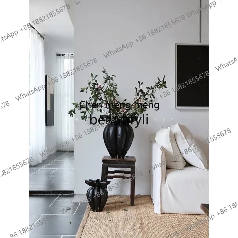 Wabi Sabi Wind vase floor-to-ceiling flower device medieval desktop ornament X