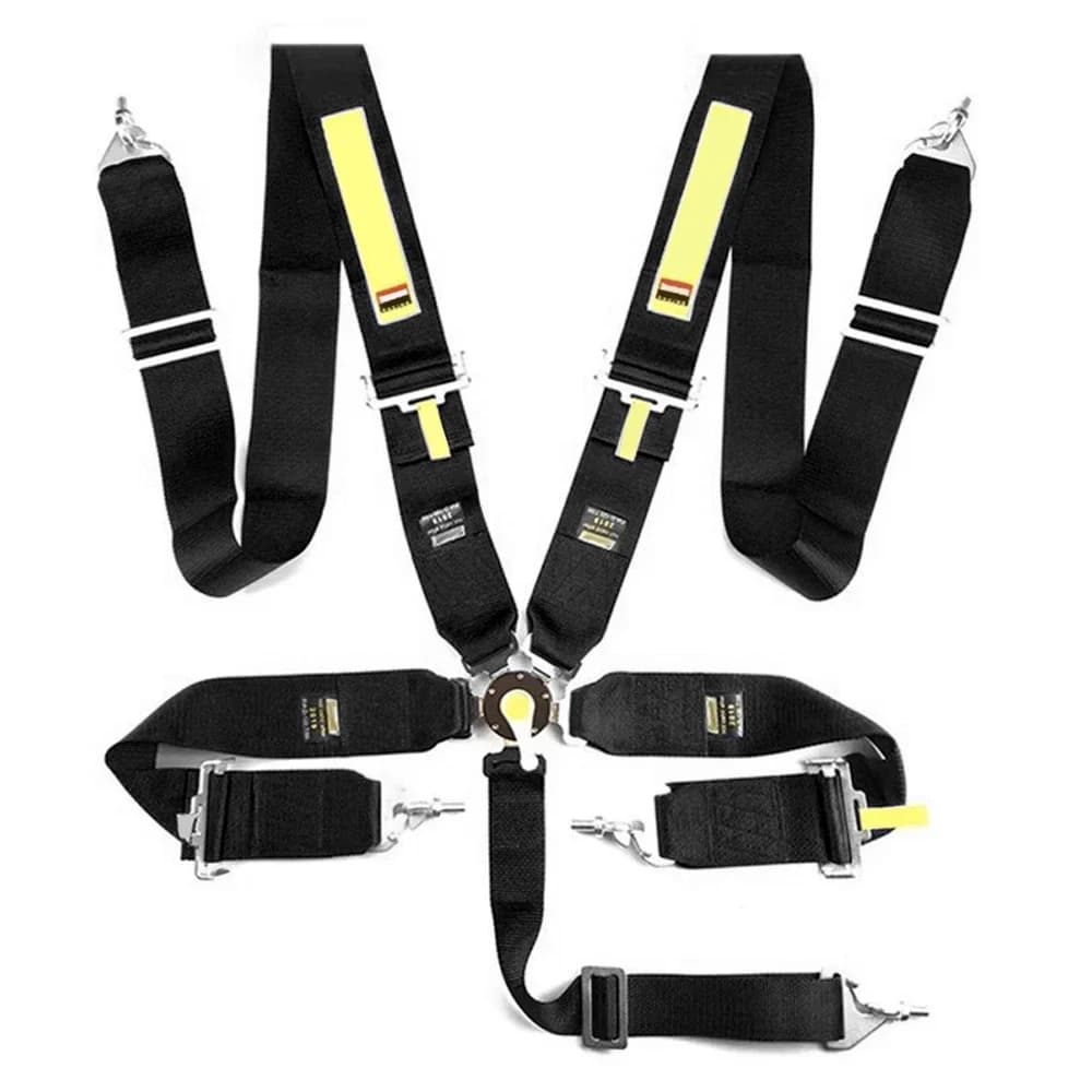 Car Universal Seat Belts 5 Point 3 Inch Racing Sports Harness Safety Belt Quick Release Nylon Safety Harness with sab*** logo