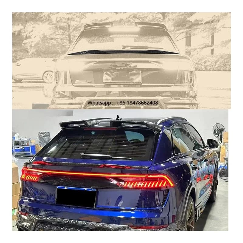 New Yaochi RSQ8 Dry Carbon Fiber Wing Set with Exhaust Bumpers Including Middle and Tail Wings Bolt-On