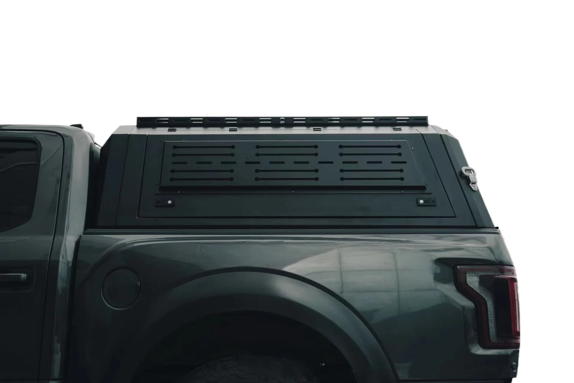 Wildfront Pickup Canopy for Toyota  | Manual Waterproof Hardtop | Aluminum Smart Bed Cap | Truck Topper for Camping