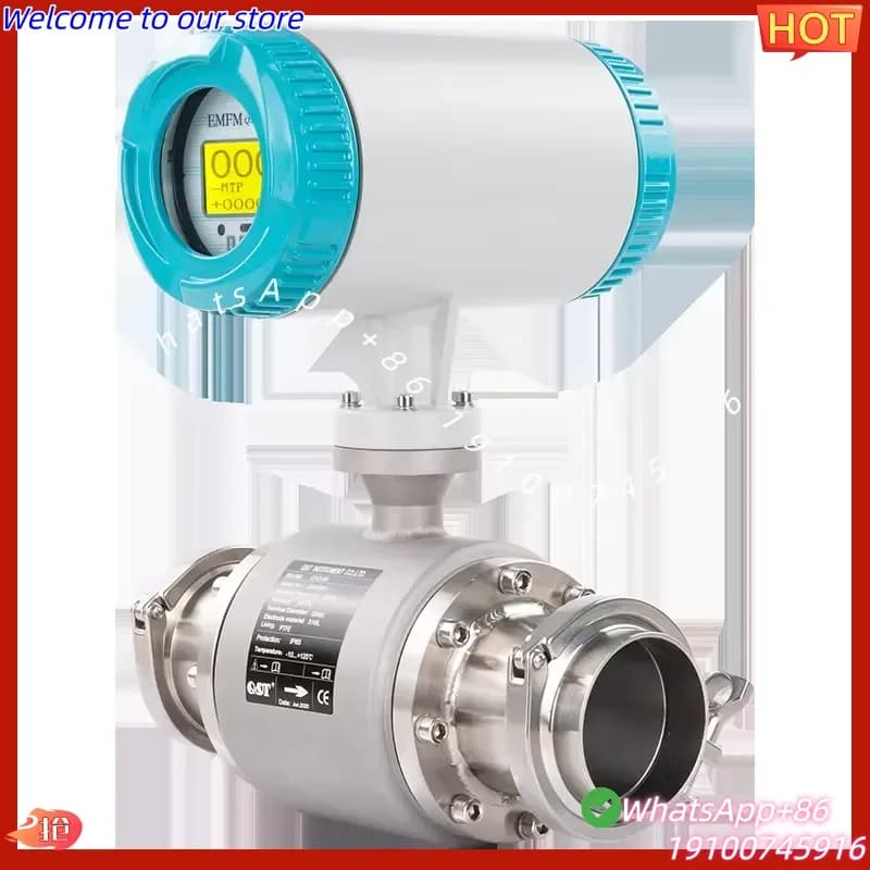 2026Hot PFA Liner Intelligent Electromagnetic Flowmeter Electromagnetic Flow Meter Milk Flow Meter