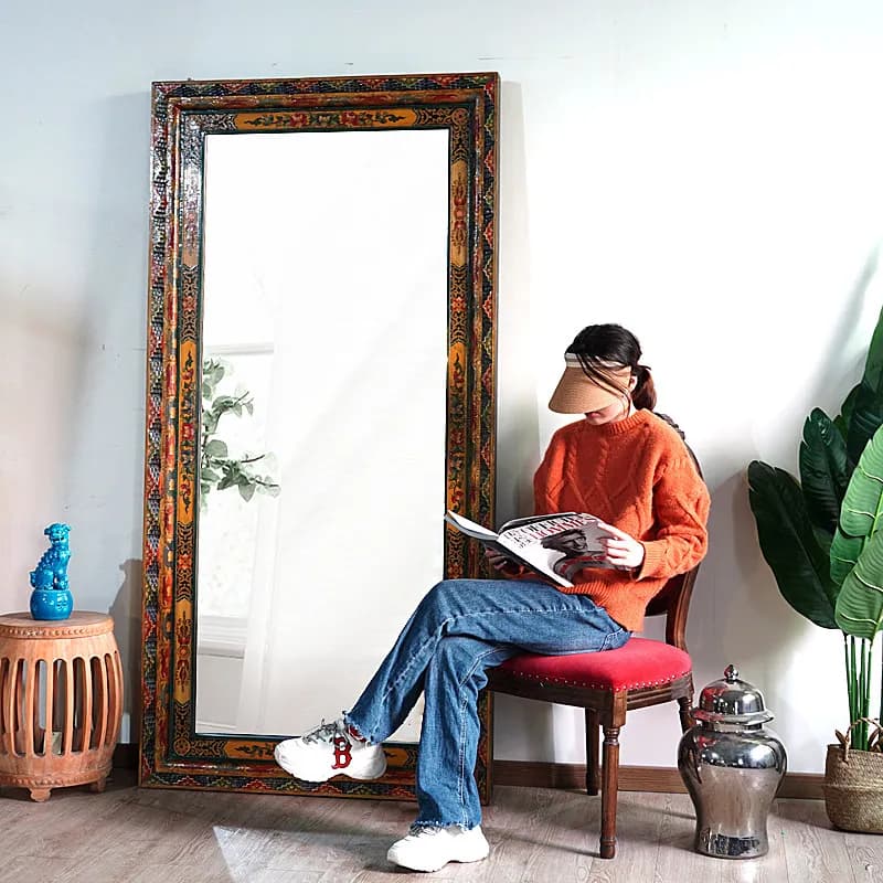 Luxury Girls Decorative Mirrors Star Nordic Modern Living Room Vanity Funky Mirror Garden Cosmetics Espelhos Home Decorations