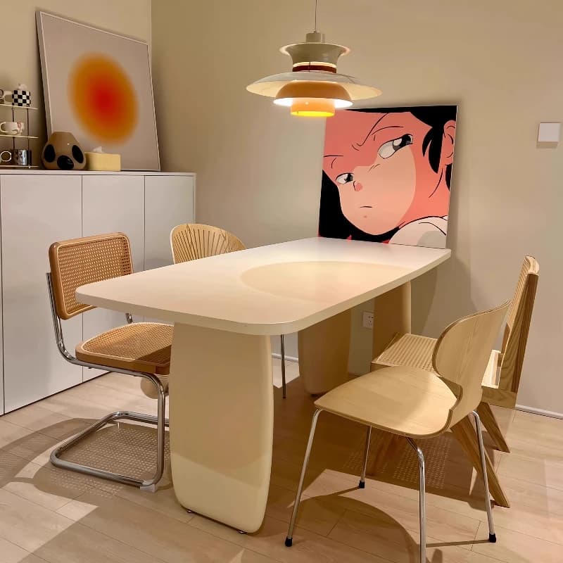 Long Japanese Dining Tables White Square Dinette Luxury Dining Tables Center Cuisine Mesas De Restaurante Home Furniture