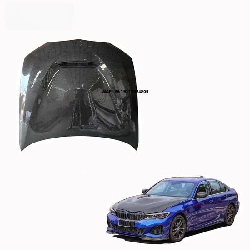 For 2016+ 3 Series G20 G28 M340i 330i 330e 320i 328i Car Engine Hood Cover  Carbon Fiber Front Hood