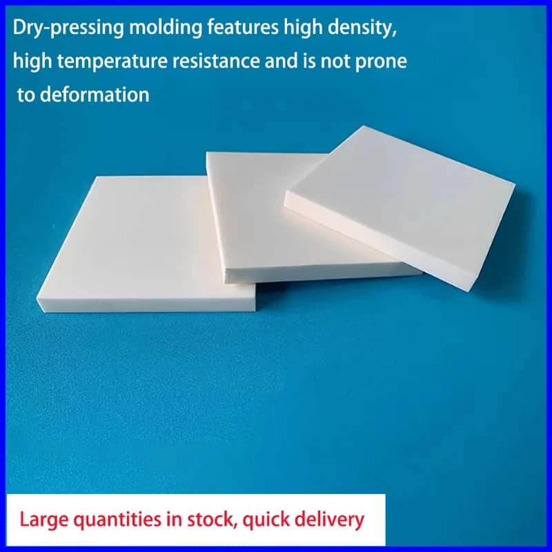 High Temperature Wear-Resistant 99% Alumina Ceramic Substrate / Insulating Corundum Plate for Laboratory & Engineering Use